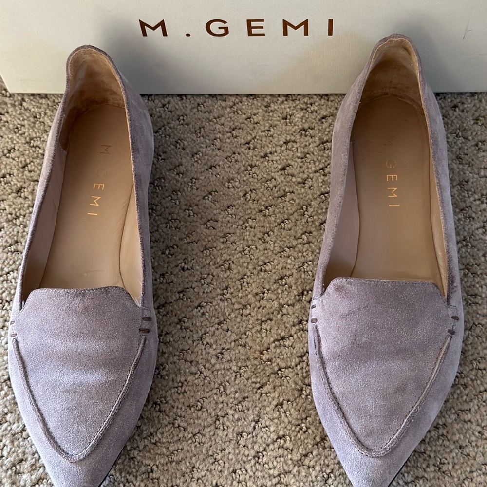 M. Gémi flat shoes. Gently used. Nude Grey color. True to size.